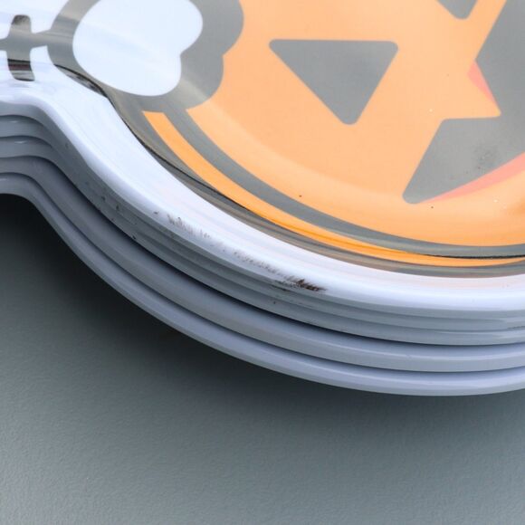 Hello Kitty Plastic Party Plates 7 Piece Halloween Pumpkin - Picture 2 of 5